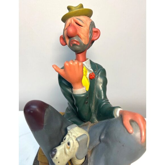 Vintage Giuseppe Armani Clown Figurine With Dog - Picture 2 of 7